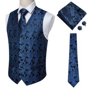 Men's 4 Piece Tuxedo Formal or Suit Vest Set